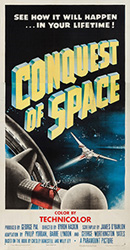  original 1955 3 Sheet poster Conquest of Space