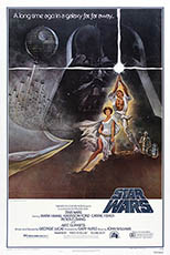 original 1977 Star Wars style A 1 sheet poster